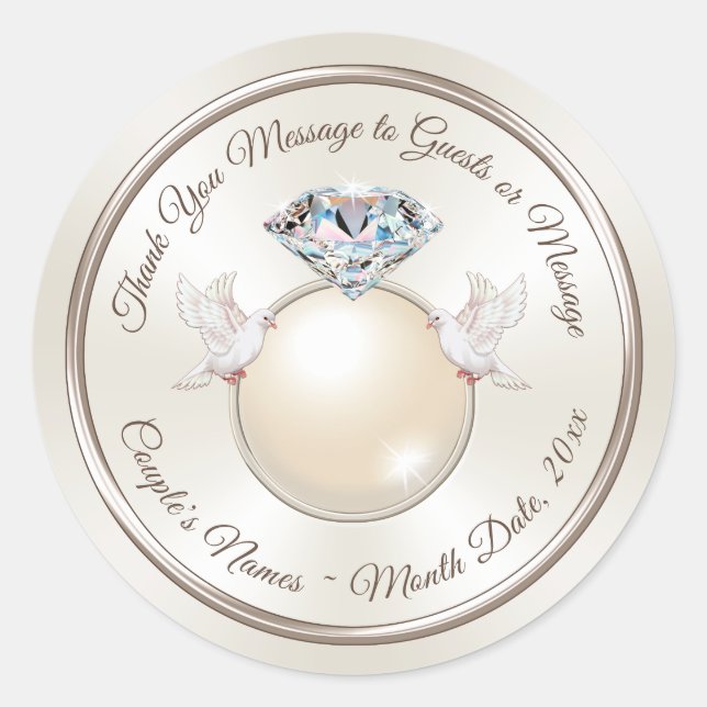 Adesivo Casamento, obrigado, viciados por favores, envelop (Frente)