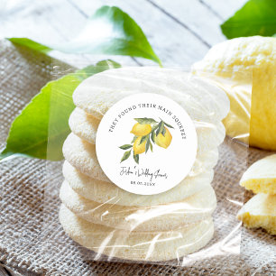 Adesivo Casamento ou Chá de panela de limões com compressã