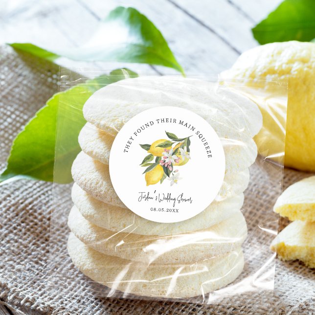 Adesivo Casamento ou Chá de panela de limões e flores (Criador carregado)