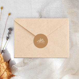 Adesivo Casamento outono de Fazenda de Goldenrod Barn de A