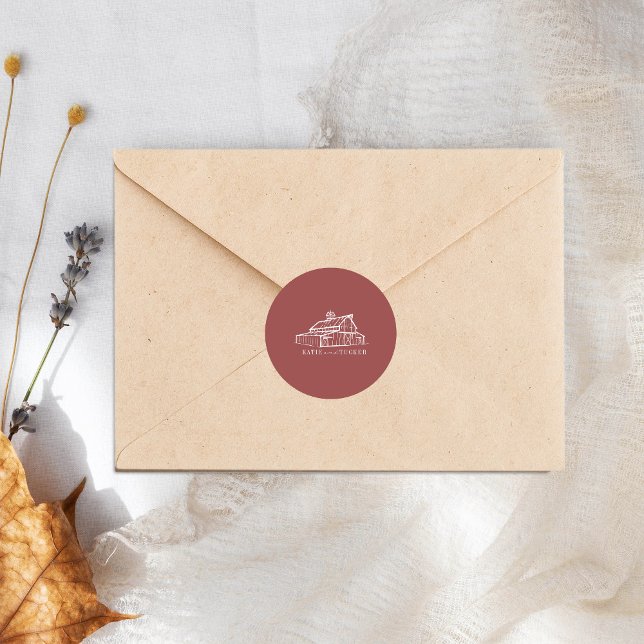 Adesivo Casamento outono de Fazenda Vermelha Sem Muita Art (Criador carregado)