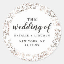 Casamento outono de outono de Folhas de Cobre Rust