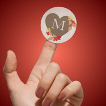 Casamento outono monograma ou Chá de panela