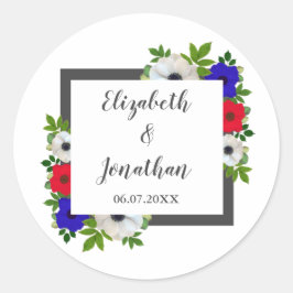 Adesivo Casamento Patriótico de Panda Anemone