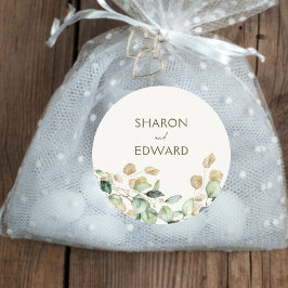 Adesivo Casamento Personalizado Botânico Eucalyptus Greene