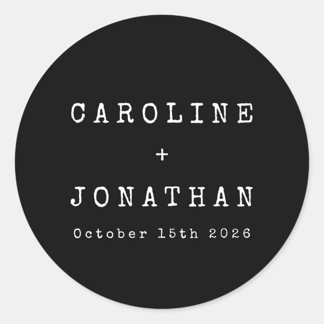 Adesivo Casamento Personalizado Da Máquina De Digitalizaçã (Frente)