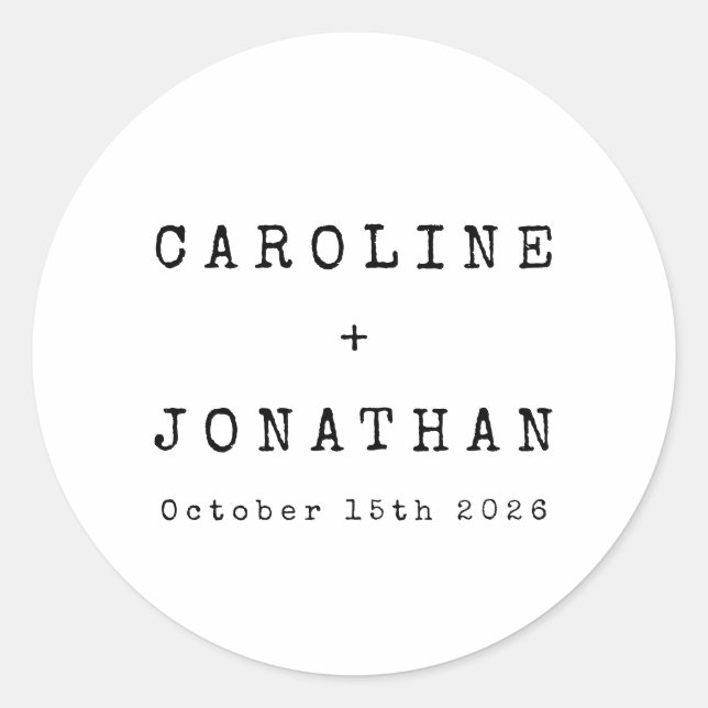 Adesivo Casamento Personalizado Da Máquina De Digitalizaçã (Frente)