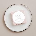 Adesivo Casamento Personalizado da Máquina de Letras Minim<br><div class="desc">Adesivo com máquina de escrever retrorreflectora branca,  preto e branco,  clássico de casamento personalizado</div>