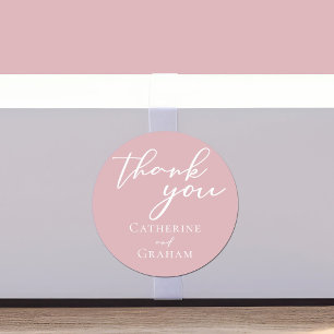 Adesivo Casamento Personalizado Da Tipografia Rosa-Rosa Du