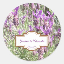 Casamento Personalizado das Flores de Lavanda Fran