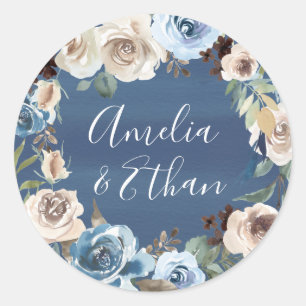 Adesivo Casamento personalizado de florescência da