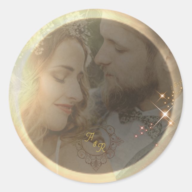 Adesivo Casamento Personalizado De Fotografia Eclipse Sola (Frente)