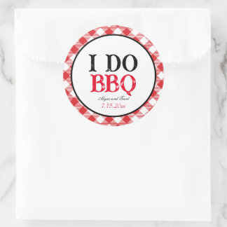 Adesivo Casamento Personalizado De Gingham Vermelho De CHU