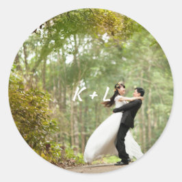 Adesivo Casamento personalizado do Monograma