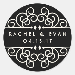 Adesivo Casamento personalizado Flourish de Deco