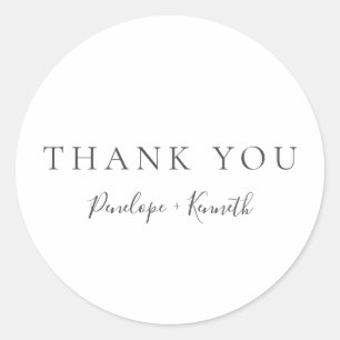 Adesivo Casamento Personalizado Moderno e Branco com Scrip