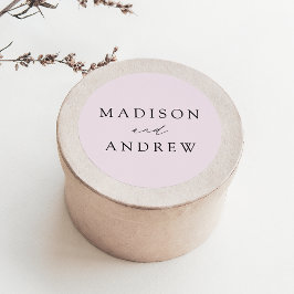 Adesivo Casamento Personalizado Roxo-Lavanda Elegante