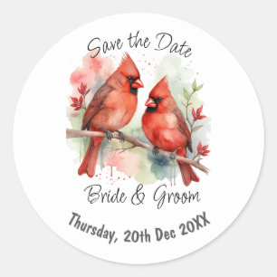 Adesivo Casamento Personalizado Salve a Data Natal Cardina