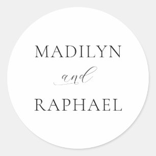 Adesivo Casamento Personalizado Simples Minimalista