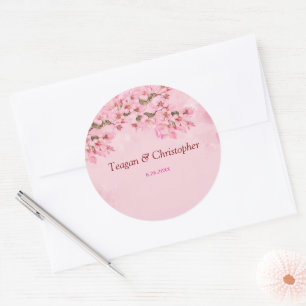 Adesivo Casamento Pink Cherry Blossoms
