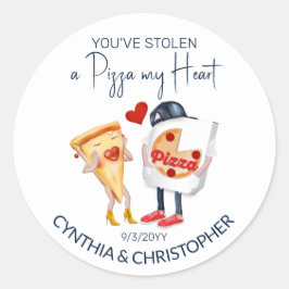 Adesivo Casamento Pizza My Heart