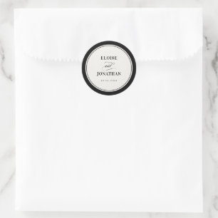 Adesivo Casamento Preto Luxuoso Chic Clássico com Dinheiro