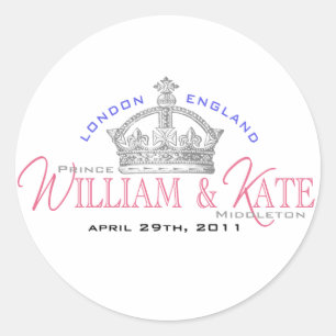 Adesivo Casamento real de William & de Kate