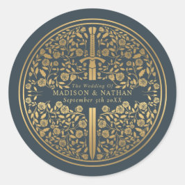 Adesivo Casamento Real Medieval da cinza