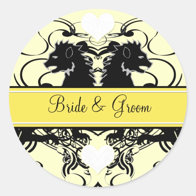 Adesivo Casamento Renascentista Lion Rampant (Frente)