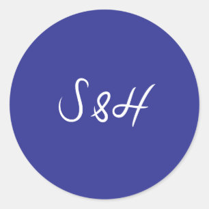 Adesivo Casamento Retro La Dolce Vita Cobalt Blue Boho