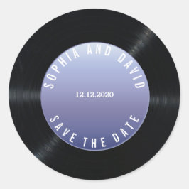 Adesivo Casamento Retro-Vinil Único SAVE A DATA