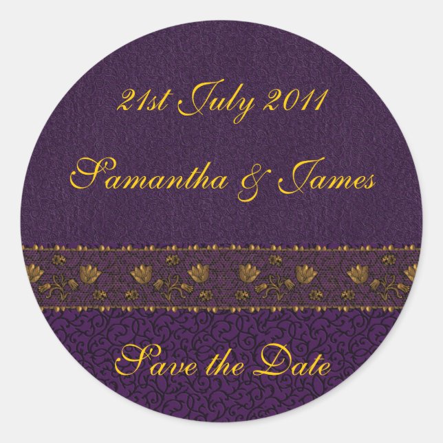 Adesivo Casamento Rich Purple (Frente)