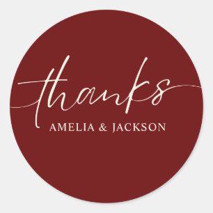 Adesivo Casamento Romântico de cobre vermelho