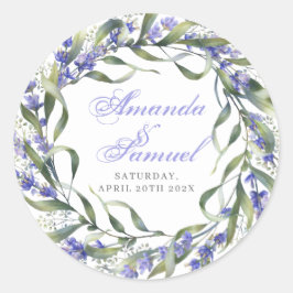 Adesivo Casamento Romântico de Eucalipto & Lavanda