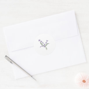 Adesivo Casamento romântico de Lavandas minimalista