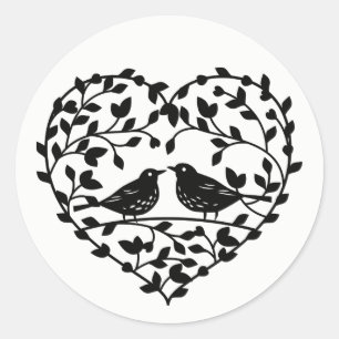 Adesivo Casamento Rosa e Marrom Noiva Noivo Cartoon