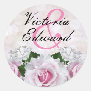 Adesivo Casamento rosa Rose Bokeh