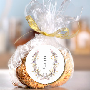 Adesivo Casamento Roxo de Flor Selvagem