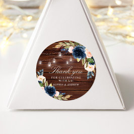 Adesivo Casamento Russo das Flores Azuis marinhos