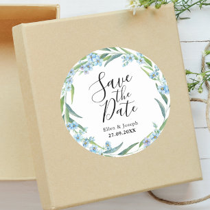 Adesivo Casamento Russo De Flor Selvagem Elegante Salvar A