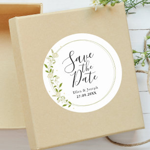 Adesivo Casamento Russo De Flor Selvagem Elegante Salvar A