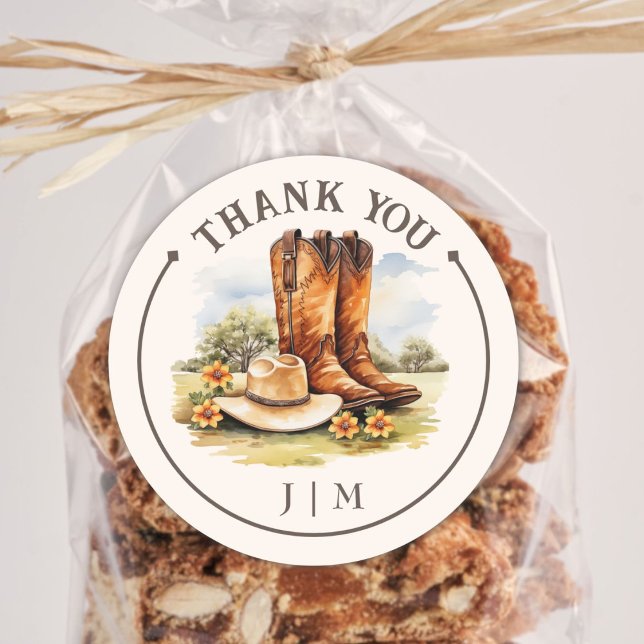 Adesivo Casamento Russo Do Cowboy Do País Ocidental (Criador carregado)