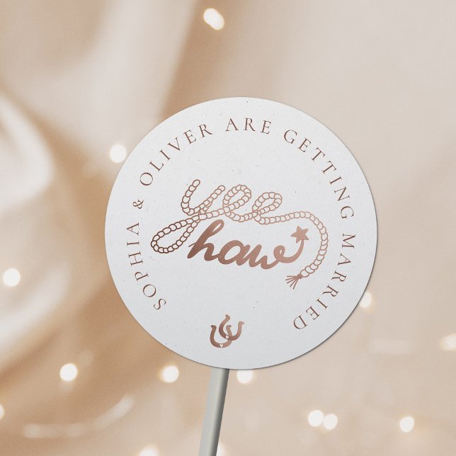 Adesivo Casamento Russo do País do Cowboy Ocidental (Criador carregado)