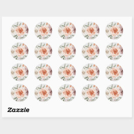 Adesivo Casamento Rustic Boho - Watercolor Floral