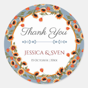 Adesivo Casamento Rustic Floral Escandinávia Inspirado Fol