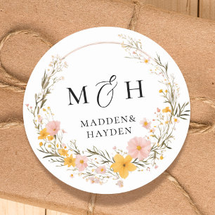 Adesivo Casamento Rustic Neutral Boho Floral