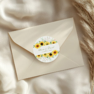 Adesivo Casamento Rustic Sunflower Delight