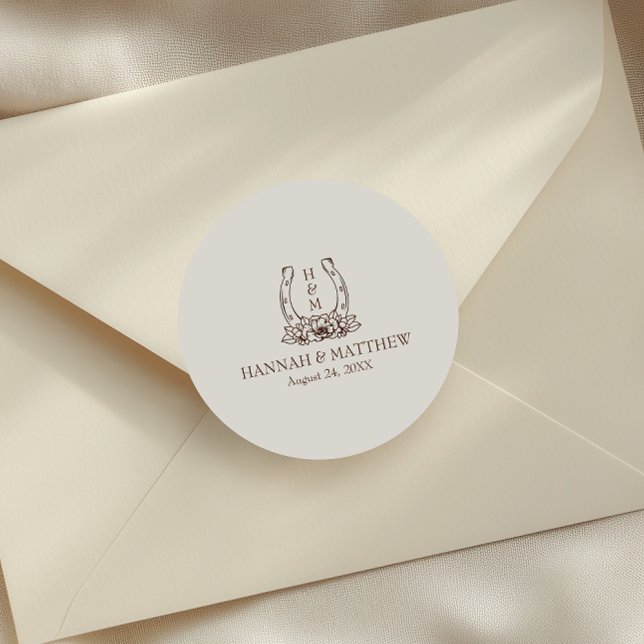 Adesivo Casamento Rustic Western Boho (Criador carregado)