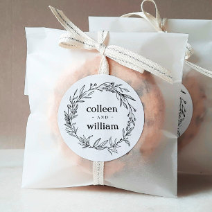 Adesivo Casamento Rustic Wildflower Folk