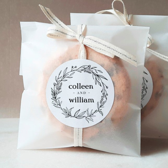 Adesivo Casamento Rustic Wildflower Folk (Criador carregado)